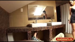 The plumber gets more than he bargained for