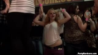 These bitches are having fun in a night club