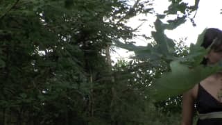 This bitch has her mouth filled with cum