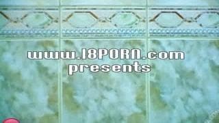 This brunette has a dildo in her pussy