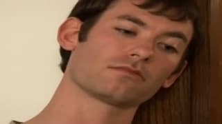 This brunette milf fucks on the sofa