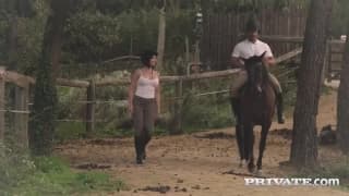 This milf loves to deepthroat cock!