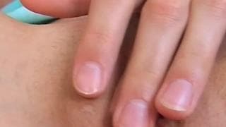 This sexy young babe plays with her favourite toy