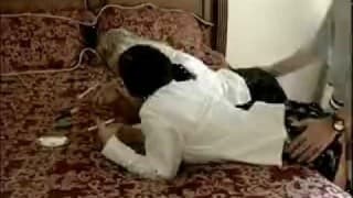 Two students fucked from behind