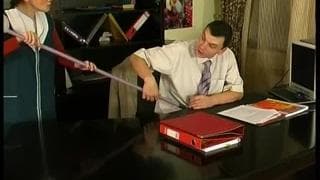 When a hot brunette seduces her boss