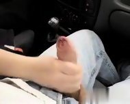 Wife Drives Car And Jerks