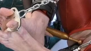 Woman is tied up and pleasured intensely