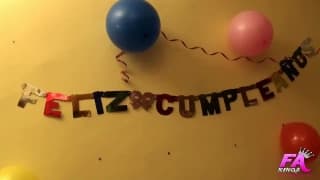 Young ebony and 2 white guys in a hot threeway